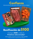 En Walmart $100 de bonificación inmediata en carnes y alitas para el Super Domingo