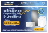 Código Walmart de $1,000 de descuento en artículos de línea blanca