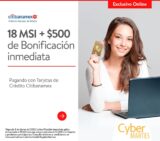 Ofertas Walmart Cyber Martes Citi Banamex de $500 de bonificación + 18 MSI