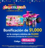 Cupón Walmart Juguetilandia de $1,000 de descuento en compras de $3,000