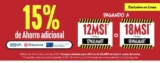 Cupón Walmart de 15% de descuento adicional + hasta 18 meses sin intereses