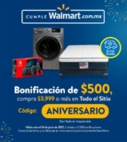 Aniversario Walmart tienda en línea: cupón de $500 de descuento en compras de $3,999 o más