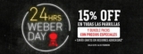 Promoción Weber Day: 15% de descuento en asadores y parrillas este 24 de febrero