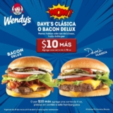 En Wendy’s haz tu hamburguesa doble por sólo $10 pesos más