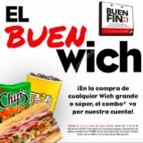 Promoción Which Which Buen Fin 2017: Compra un Wich y te lo hacen combo gratis