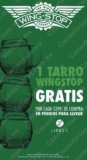 Promoción Wing Stop: tarro GRATIS en pedidos para llevar de $399 o más