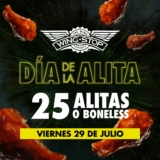 Promo Wingstop Día de la Alita: 25 alitas o boneless por $269