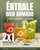 En Wings Army 2×1 en Army Lemonades y entradas durante enero