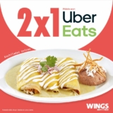 2×1 en enchiladas suizas en Wings al pedir por Uber Eats