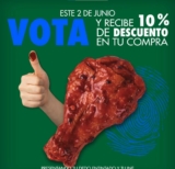 10% de descuento en Wingstop si votas este 2 de junio