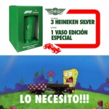 En Wingstop compra 3 Heineken Silver y llévate un vaso metálico de la Formula 1 gratis