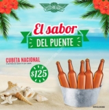 Promoción Wingstop Vacaciones Semana Santa: Cubeta con 5 cervezas a sólo $125