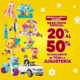 Venta Especial de Juguetería Woolworth y Del Sol: Hasta 50% de descuento en juguetes hoy y mañana