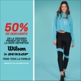 En Del Sol y Woolworth segundo a mitad de precio en ropa deportiva