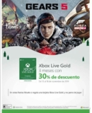 Xbox Buen Fin 2019: 30% de descuento en Xbox Live Gold de 3 meses