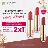 2×1 en labiales seleccionados en Yves Rocher