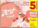 5 Pack Jabones Zest Toronja y Albahaca bajan de precio + 10% adicional con Planea y Ahorra