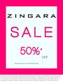 Zingara Sale: 50% de descuento en mercancía seleccionada