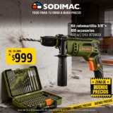 Buenos Precios Sodimac: Kit Rotomartillo a solo $999