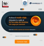 Aeroméxico Club Premier Buen Fin 2020: 2×1 en boletos premio al continente americano