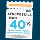 Hasta 40% de descuento en jeans en Aeropostale hoy domingo