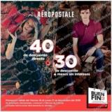 Ofertas Aéropostale el Buen Fin 2016: 40% de descuento en toda la tienda