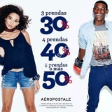 En Aéropostale del 30% al 50% de descuento comprando de 3 a 5 prendas