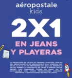 Promoción Aeropostale Kids Regreso a Clases: 2×1 en jeans y playeras
