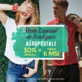 Venta Especial Aéropostale: hasta 30% de descuento y 6 meses sin intereses