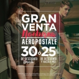 Venta Nocturna Aéropostale 29 de septiembre al 2 de octubre: 30% de descuento directo