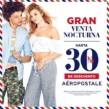 Venta Nocturna Aéropostale 2 y 3 de junio: hasta 30% de descuento en toda la tienda