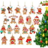 Juego de 20 adornos navideños hombre galleta de jengibre bajan de precio