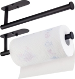 Juego de 2 porta rollos de toallas de cocina de metal de fácil instalación a un precio sorprendente