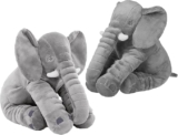 Juego de 2 almohadas elefantes de peluche bajan a su menor precio
