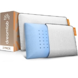 Juego de 2 almohadas Dreamlab Blue Gel con funda de bambú bajan de precio