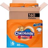 Pañales para bebé Chicolastic etapa 6 doble extra grande con 160 piezas bajan de precio