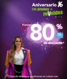 Promoción 16 Aniversario Volaris: Hasta 80% de descuento en vuelos
