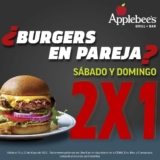 2×1 en hamburguesas en Applebees este fin de semana