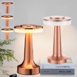 Juego de 2 lámparas de escritorio de metal con control touch bajan a un excelente precio