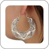 Aretes de filigrana de aleación de plata a un excelente precio