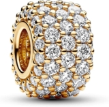 Colgante Pandora chapado en oro con brillantes baja a su menor precio + 6 meses sin intereses