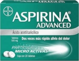 Aspirina Advanced con 20 tabletas a un gran precio
