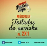 Miércoles 2X1 en tostadas de ceviche en Barra Vieja