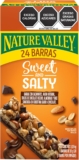 Barras de granola Nature Valley Sweet and Salty con 24 piezas bajan a su menor precio