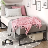 Base de cama de metal Zinus Lorelai para colchón individual baja a un precio muy bueno