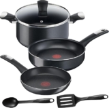Batería de cocina T-Fal Titanium Plus de 6 piezas baja de precio + 6 meses sin intereses