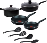Batería de cocina T-Fal con 10 piezas baja de precio