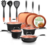 Nutrichef batería de cocina de 14 piezas baja a su menor precio