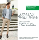 Promoción Semana para papá de United Colors of Benetton, prendas desde $190