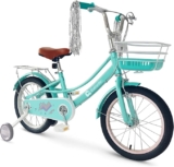 Bicicleta infantil para niña con ruedas de entrenamiento baja de precio